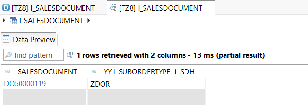 CDS I_SalesDocument