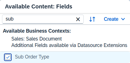 Select the field