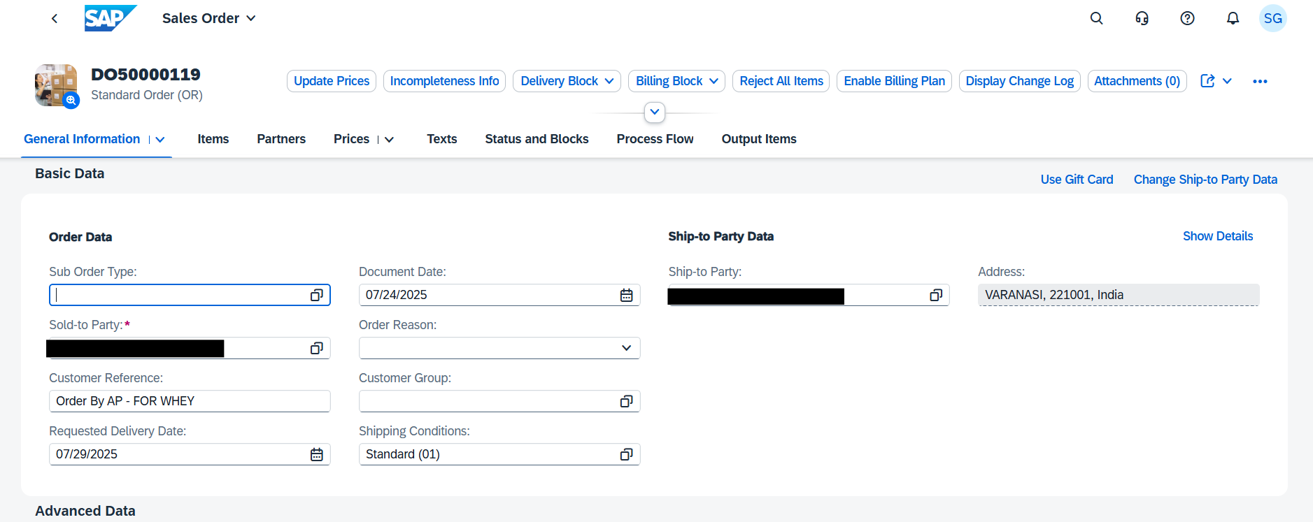Activate the version and back
