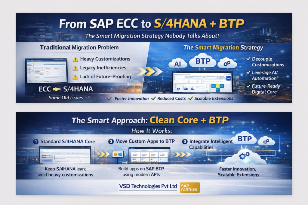 From SAP ECC to S/4HANA + BTP: The Smart Migration Strategy Nobody Talks About